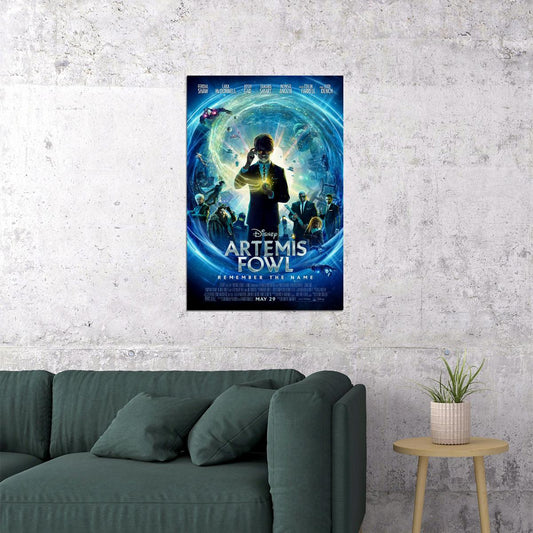 Artemis Fowl Movie Time To Believe Action Family Poster Wall Art Print Home Wall Decor - xonomax