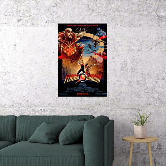 Flash Gordon Movie 2020 Science Fiction Action Poster Wall Art Print Home Wall Decor - xonomax