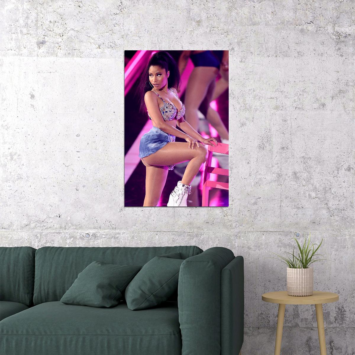 Nicki Minaj Rap Hip Hop Singer Music Poster Wall Art Print Home Wall Decor - xonomax