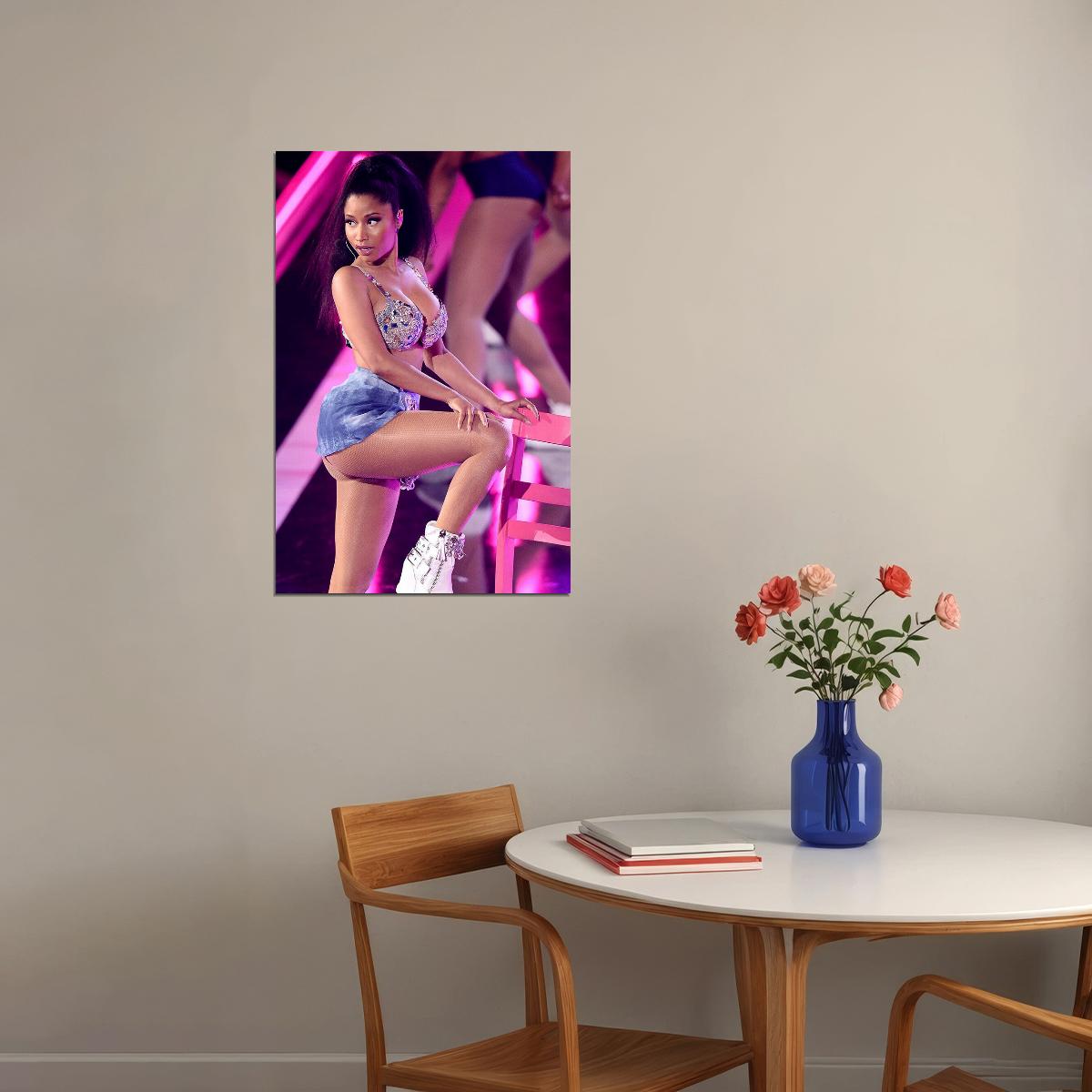 Nicki Minaj Rap Hip Hop Singer Music Poster Wall Art Print Home Wall Decor - xonomax
