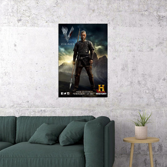 Vikings Hot Tv Shows Series Movie Drama Adventure Poster Wall Art Print Home Wall Decor - xonomax