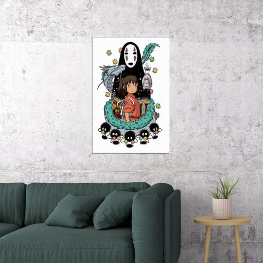 Princess Spirited Away Studio Ghibli Anime Japan Poster Wall Art Print Home Wall Decor - xonomax