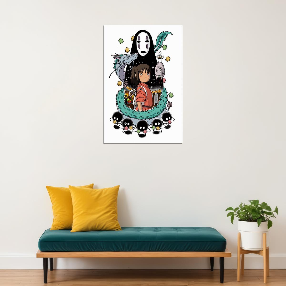 Princess Spirited Away Studio Ghibli Anime Japan Poster Wall Art Print Home Wall Decor - xonomax