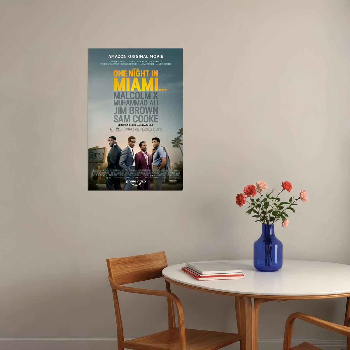 One Night In Miami 2021 Movie Drama Action Poster Wall Art Print Home Wall Decor - xonomax
