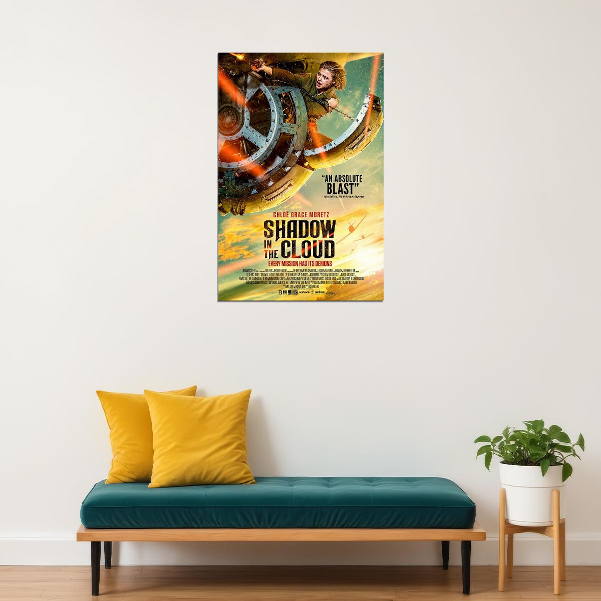 Shadow In The Cloud Movie War Action Adventure Poster Wall Art Print Home Wall Decor - xonomax