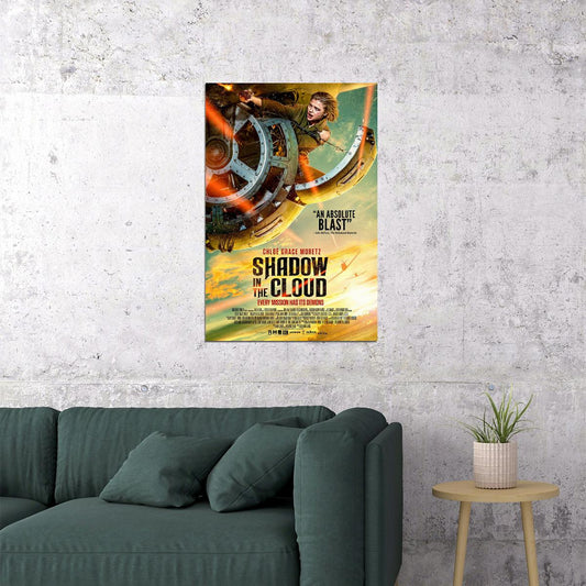 Shadow In The Cloud Movie War Action Adventure Poster Wall Art Print Home Wall Decor - xonomax