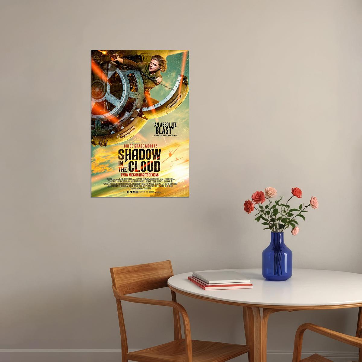 Shadow In The Cloud Movie War Action Adventure Poster Wall Art Print Home Wall Decor - xonomax