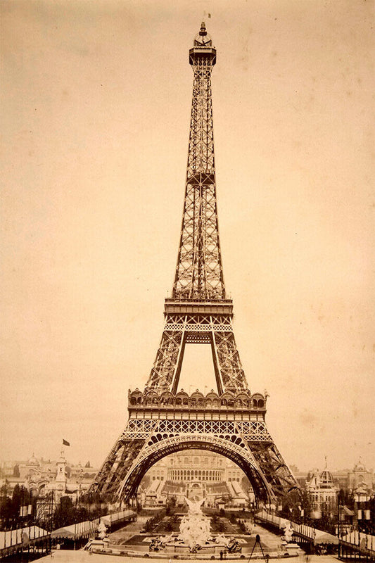 Eiffel Tower Landscape France Paris Vintage Poster Wall Art Print Home Wall Decor - xonomax