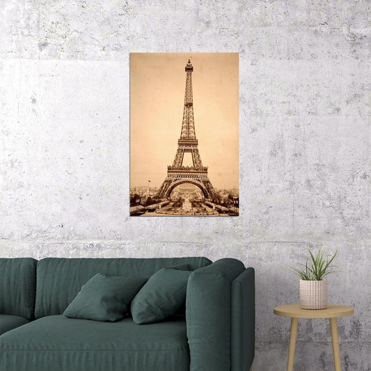 Eiffel Tower Landscape France Paris Vintage Poster Wall Art Print Home Wall Decor - xonomax
