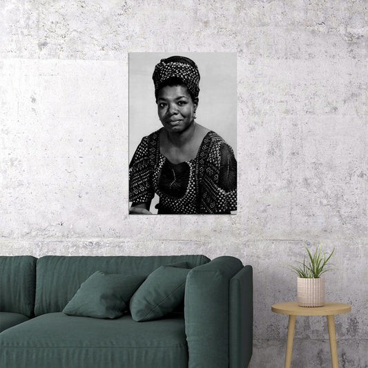 Maya Angelou African American Author Vintage Poster Wall Art Print Home Wall Decor - xonomax
