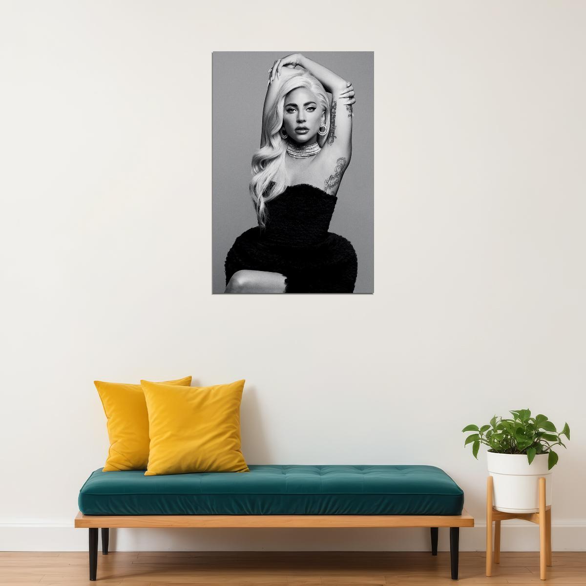 Lady Gaga Rap Music Singer Star Songwriter Poster Wall Art Print Home Wall Decor - xonomax