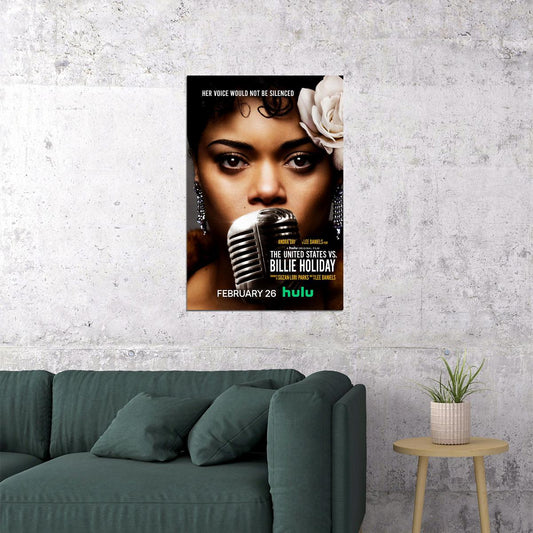 The United States Vs. Billie Holiday Movie Biography Poster Wall Art Print Home Wall Decor - xonomax