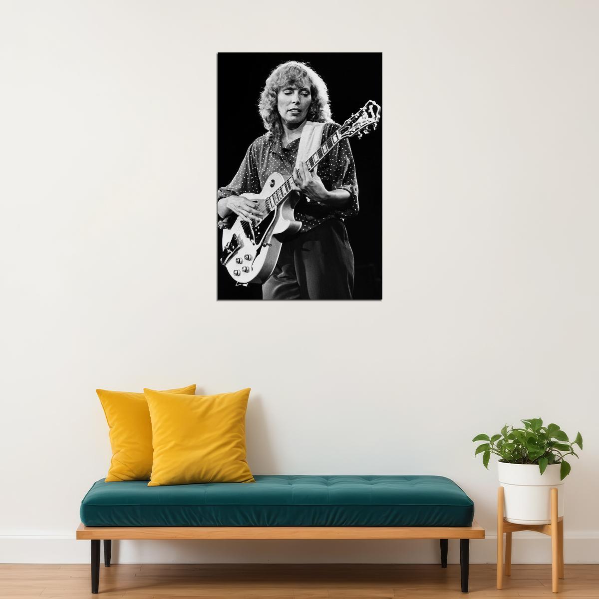 Joni Mitchell Performing Songwriter Singer Poster Wall Art Print Home Wall Decor