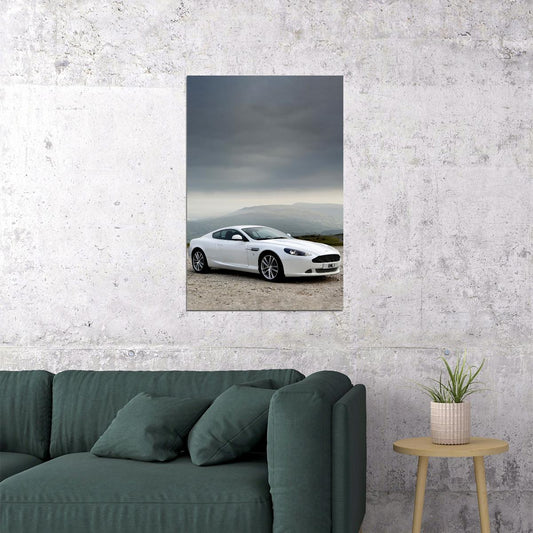 Aston Martin Db9 2007 Black Sport Cars Poster Wall Art Print Home Wall Decor - xonomax