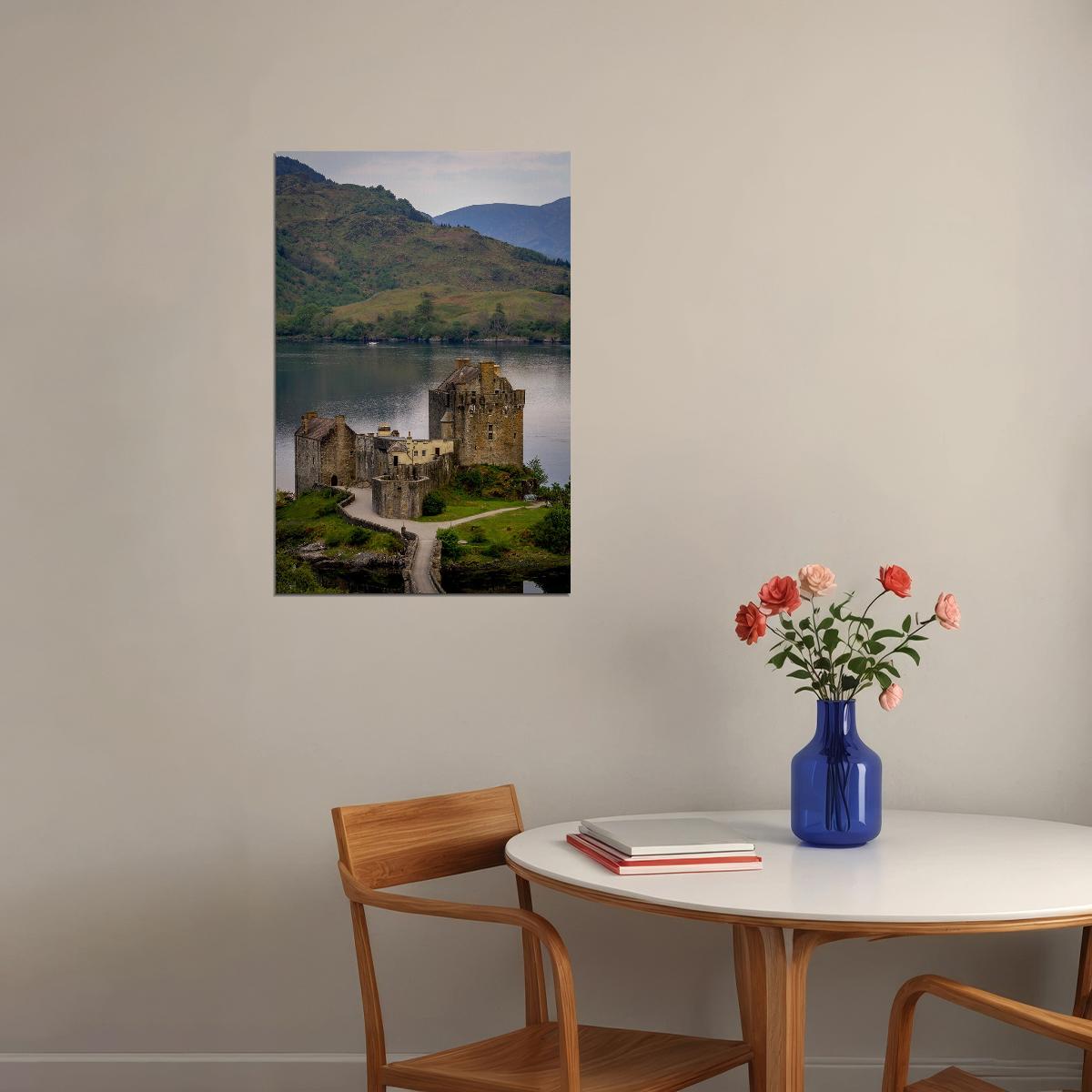 Eilean Donan Castle Loch Duich Scotland Park Poster Wall Art Print Home Wall Decor - xonomax