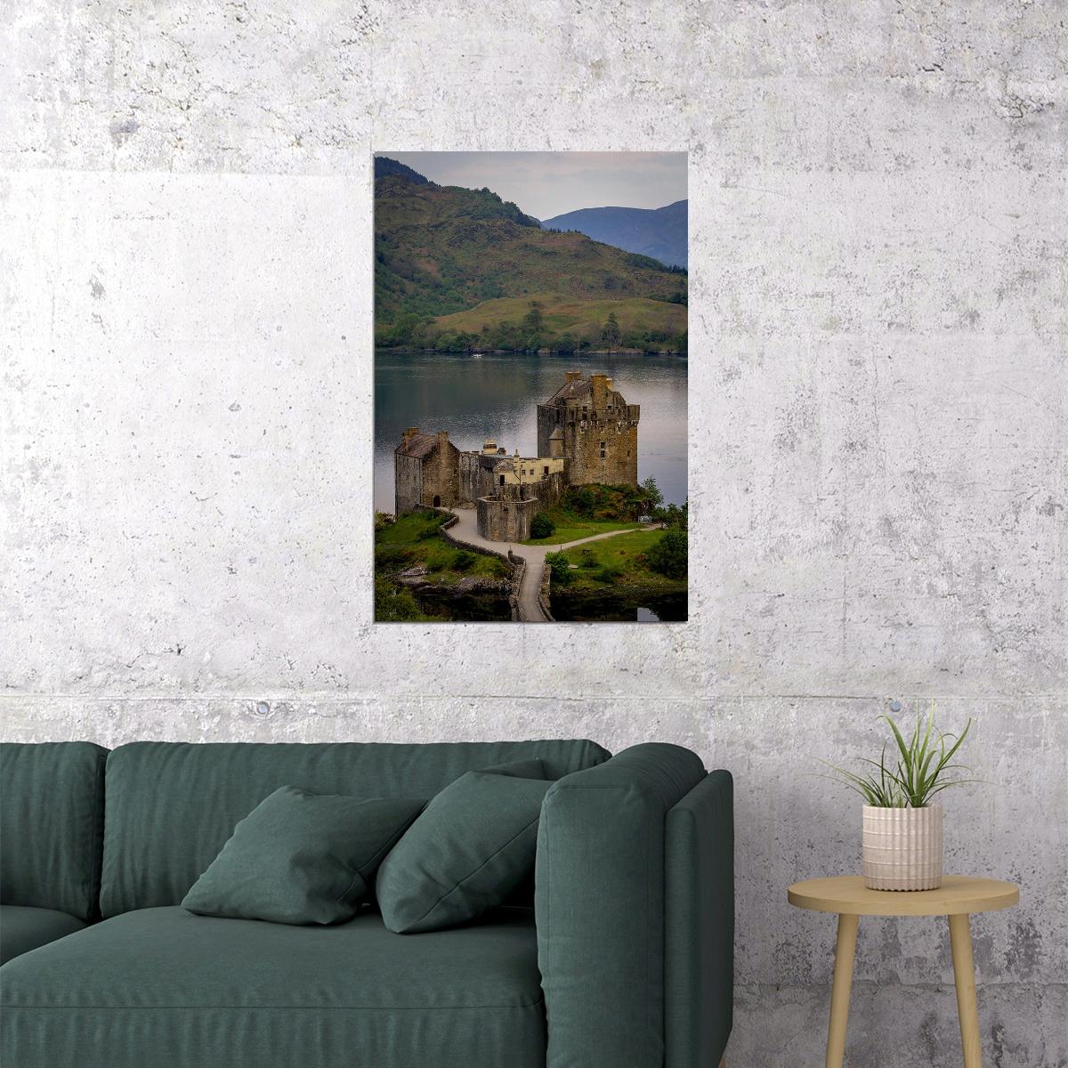 Eilean Donan Castle Loch Duich Scotland Park Poster Wall Art Print Home Wall Decor - xonomax