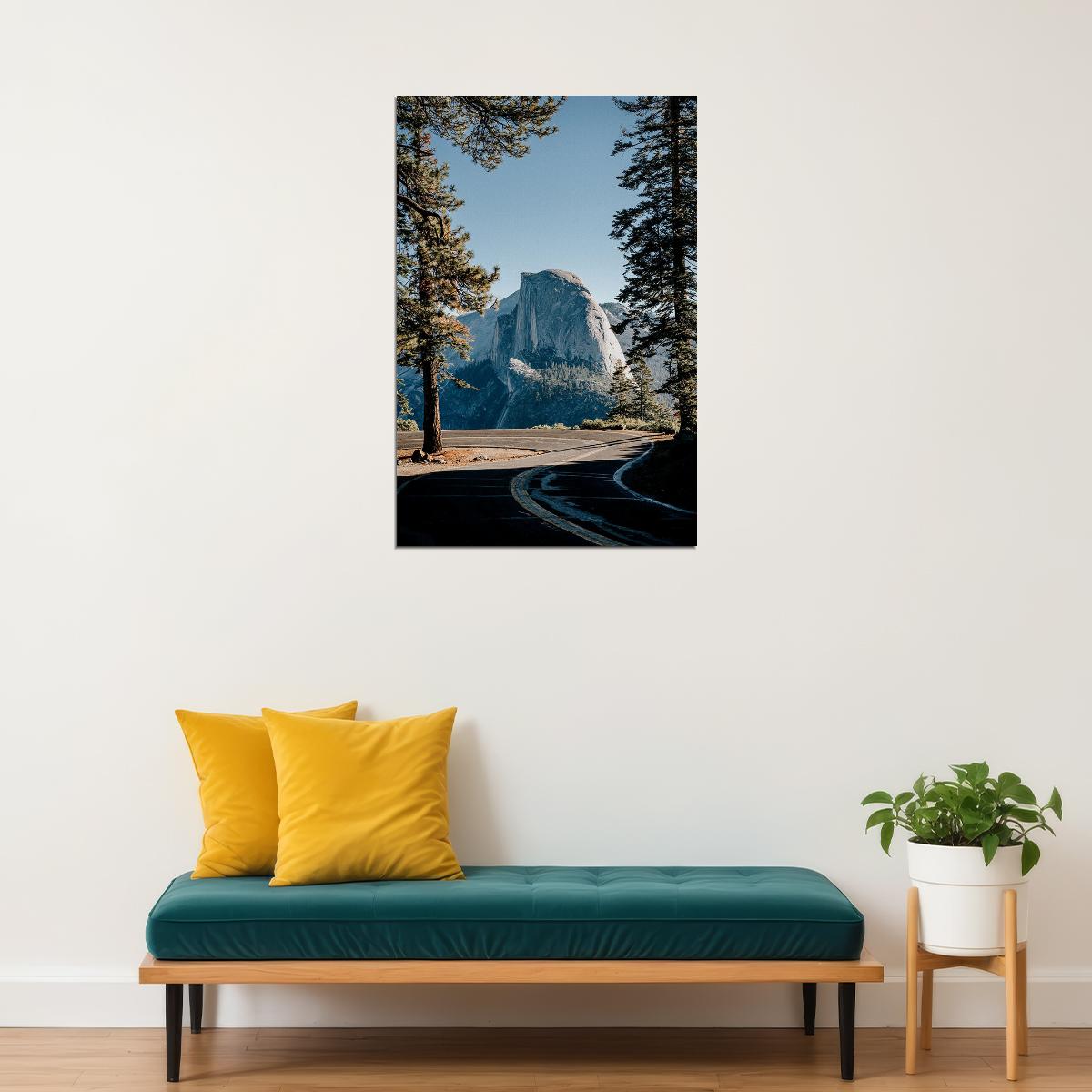 Pine Forest In Yosemite National Park Landscape Poster Wall Art Print Home Wall Decor - xonomax