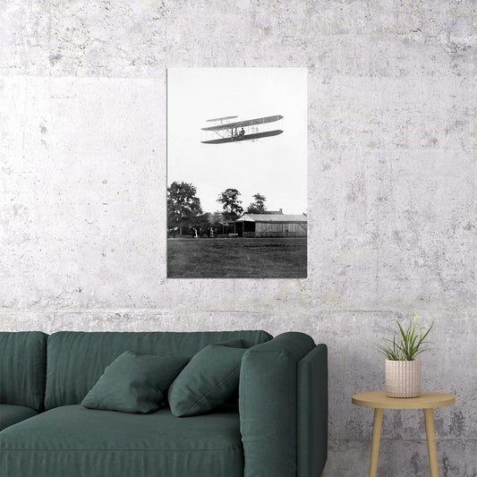 Early Flight Demonstration By Wright Brothers Vintage Poster Wall Art Print Home Wall Decor - xonomax