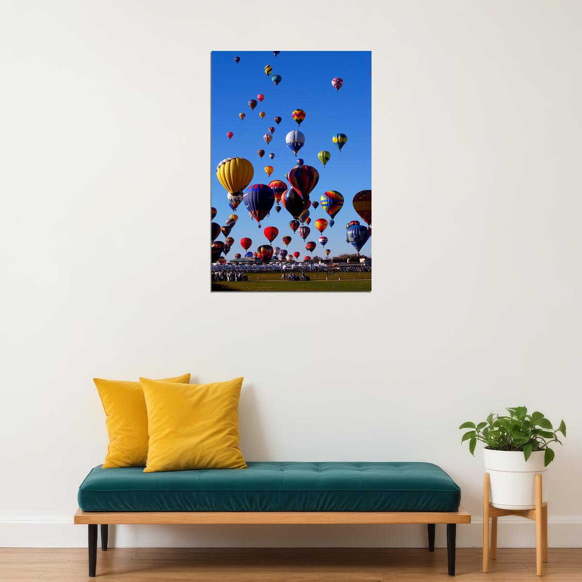 Albuquerque International Balloon Fiesta Poster Wall Art Print Home Wall Decor - xonomax