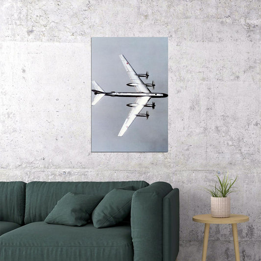 Soviet Tu-95 Bear-d Strategic Bomber Aircraft Poster Wall Art Print Home Wall Decor - xonomax