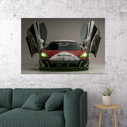 Mclaren 570s Sports Car Expensive Car Auto Poster Wall Art Print Home Wall Decor - xonomax