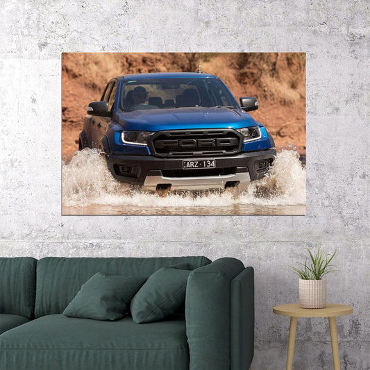 Ford Ranger Raptor Off Road Suv Desing Car Poster Wall Art Print Home Wall Decor - xonomax