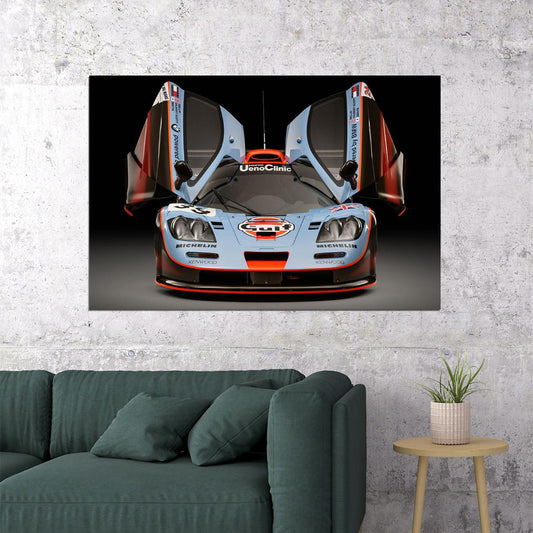 Mso Mclaren F1 Gtr Racing Car Sports Car Poster Wall Art Print Home Wall Decor - xonomax