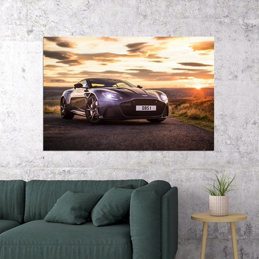 Aston Martin Dbs Superleggera Expensive Car Poster Wall Art Print Home Wall Decor - xonomax