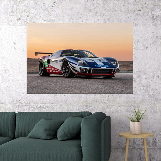 Superformance Future Ford Gt40 Racing Car Poster Wall Art Print Home Wall Decor - xonomax