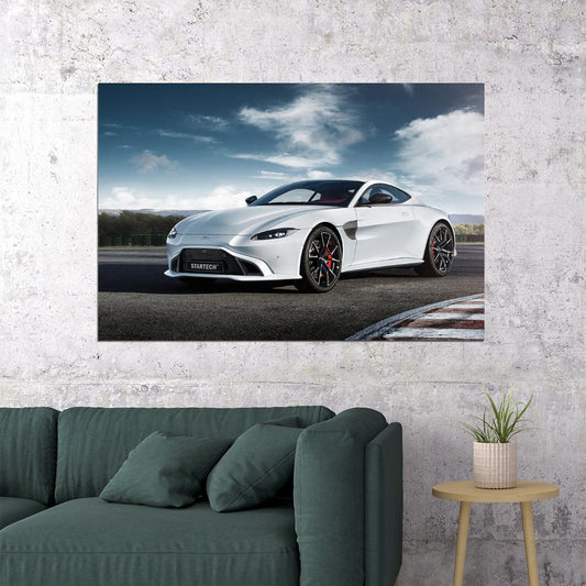 Startech Aston Martin Vantage Sports Car Poster Wall Art Print Home Wall Decor - xonomax