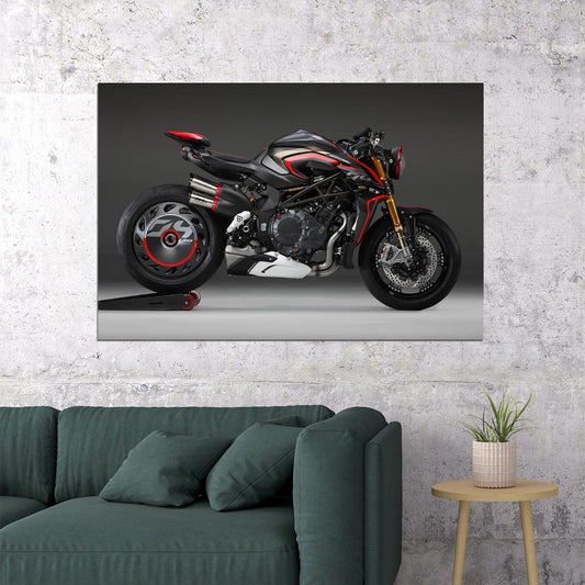 Mv Agusta Rush 1000 Sports Motorcycle Speed Poster Wall Art Print Home Wall Decor - xonomax