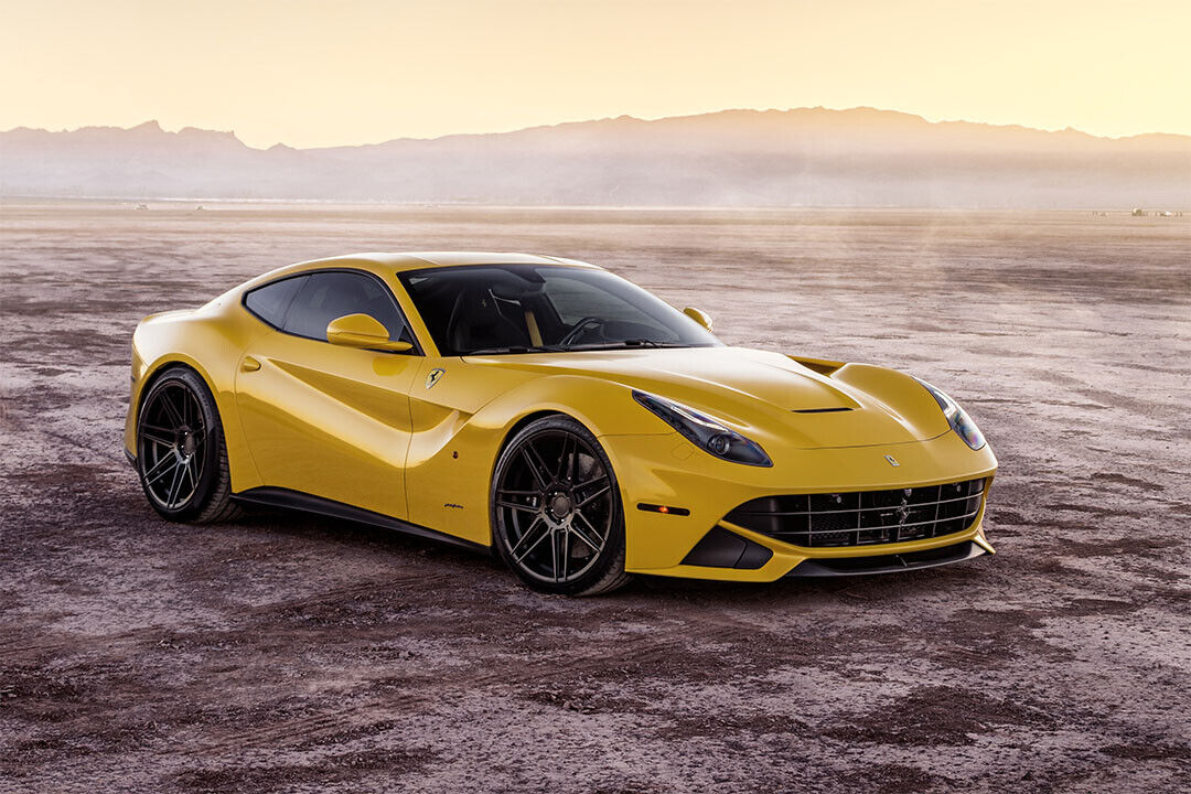 Ferrada Sema Yellow Ferrari F12 Luxury Car Poster Wall Art Print Home Wall Decor