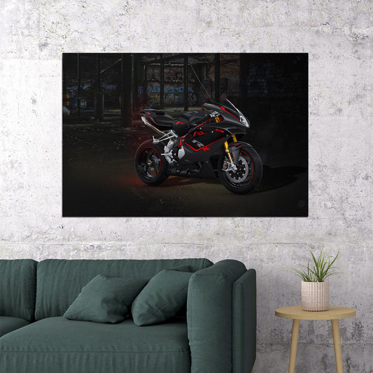 Mv Agusta F4 Speed Model Motorcycle Sports Poster Wall Art Print Home Wall Decor - xonomax