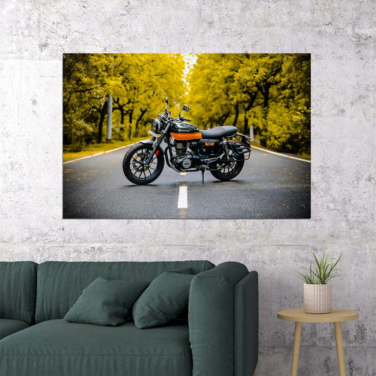 Honda Cb350 Rs Nature Design Motorcycle Poster Wall Art Print Home Wall Decor - xonomax