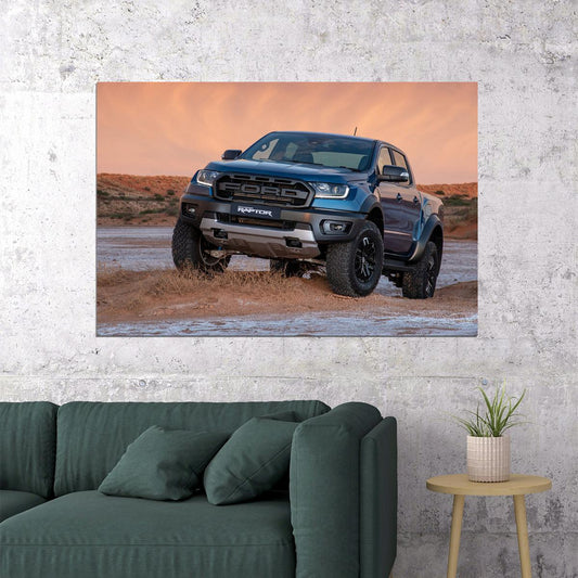 Ford Ranger Raptor Suv Truck Sports Car Poster Wall Art Print Home Wall Decor - xonomax