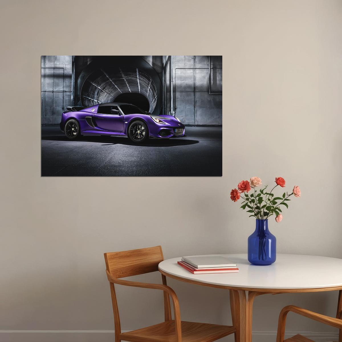 Lotus Exige Sport 350 Sports Car Luxury Car Poster Wall Art Print Home Wall Decor - xonomax
