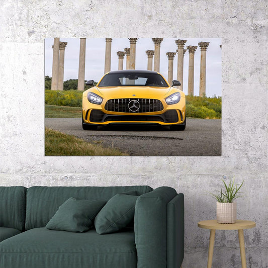 Mercedes Amg Gt R Sports Car Luxury Car Poster Wall Art Print Home Wall Decor - xonomax