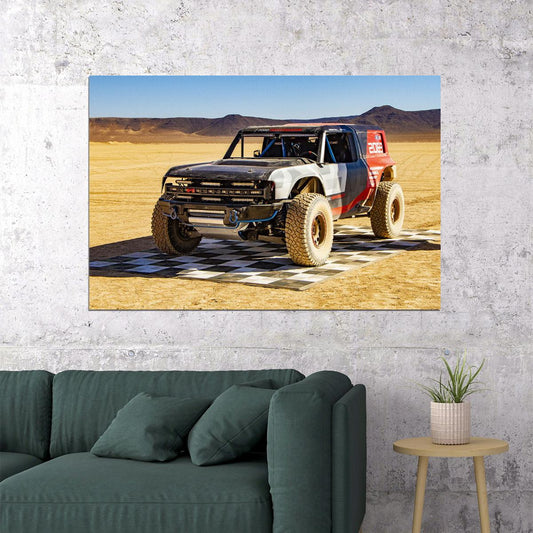 Ford Bronco R Race Car Prototype Poster Wall Art Print Home Wall Decor - xonomax