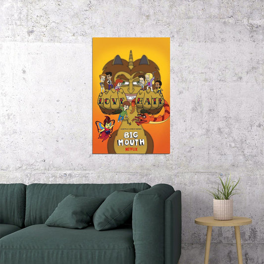 Big Mouth Aniamtion Comedy Romance Poster Wall Art Print Home Wall Decor - xonomax