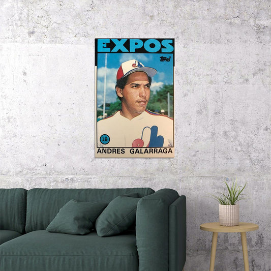 Baseball Andres Galarraga Expos Vintage Poster Wall Art Print Home Wall Decor - xonomax
