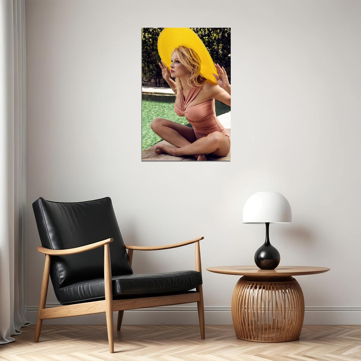 Pamela Pam Anderson Sexy Model Posing In Swimsuit Poster Wall Art Print Home Wall Decor