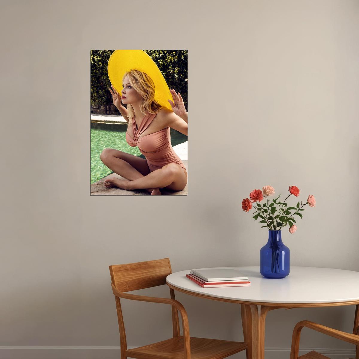 Pamela Pam Anderson Sexy Model Posing In Swimsuit Poster Wall Art Print Home Wall Decor