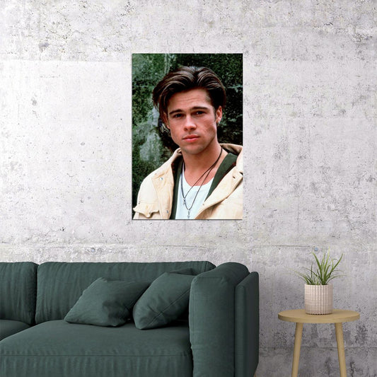 Actor Young Brad Pitt Youth Photo Poster Wall Art Print Home Wall Decor - xonomax