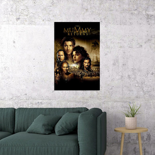 The Mummy Returns Movie Adventure Fantasy Poster Wall Art Print Home Wall Decor - xonomax