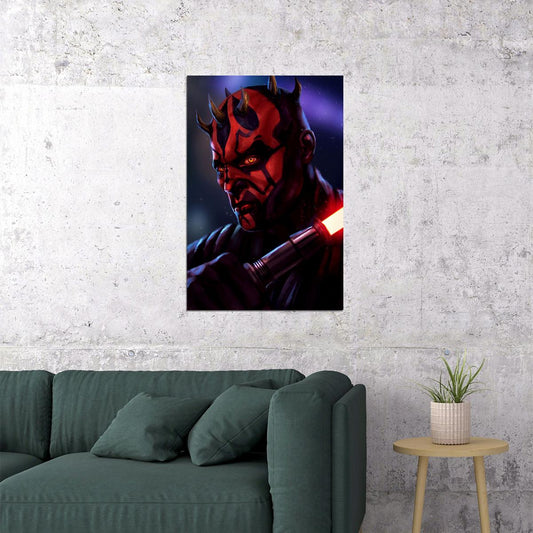 Star Wars Movie Action Darth Maul Poster Wall Art Print Home Wall Decor - xonomax