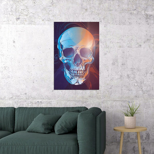 Skulls Head Smooth Cartoon Horror Fantasy Poster Wall Art Print Home Wall Decor - xonomax