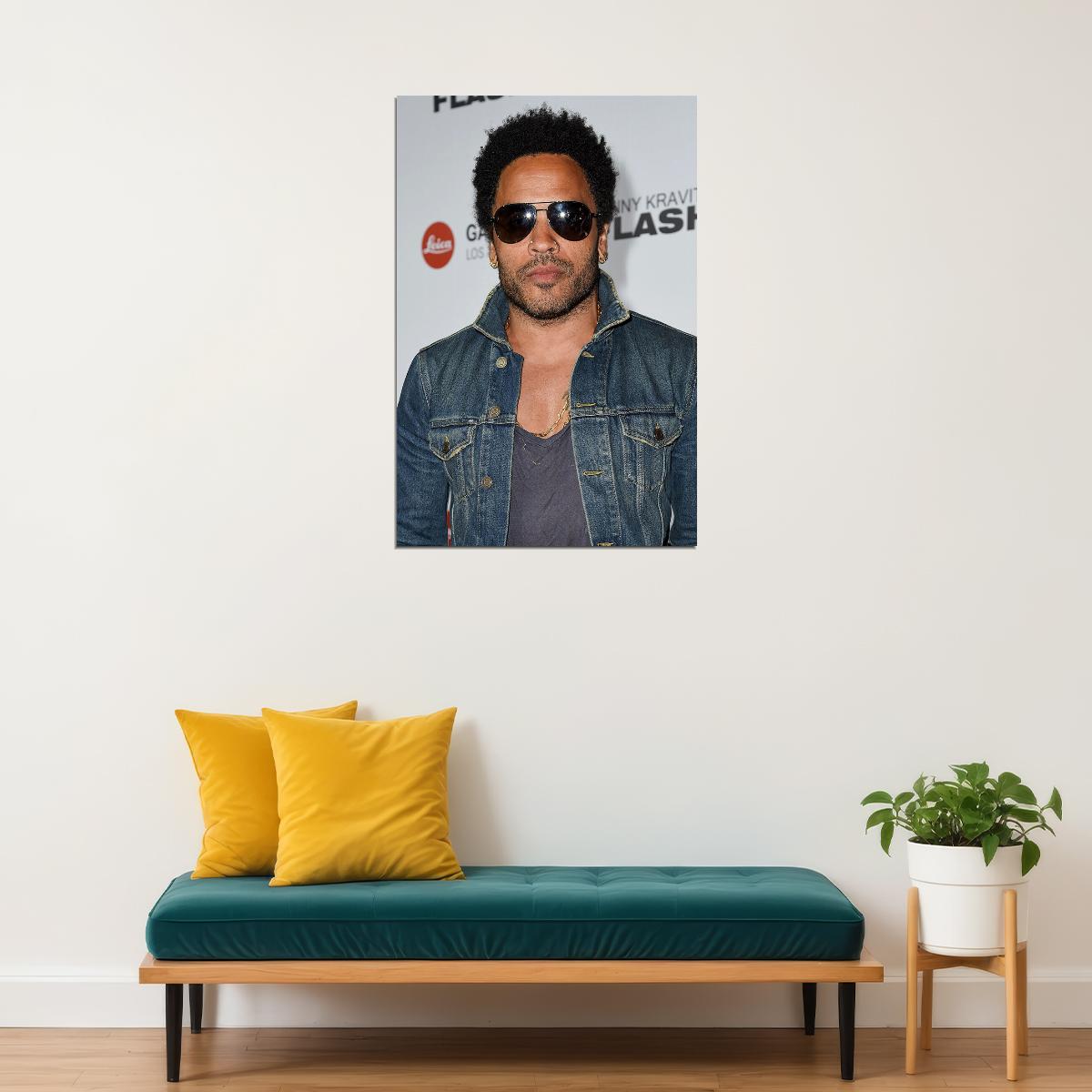 Lenny Kravitz Posed Actor Songwriter Poster Wall Art Print Home Wall Decor