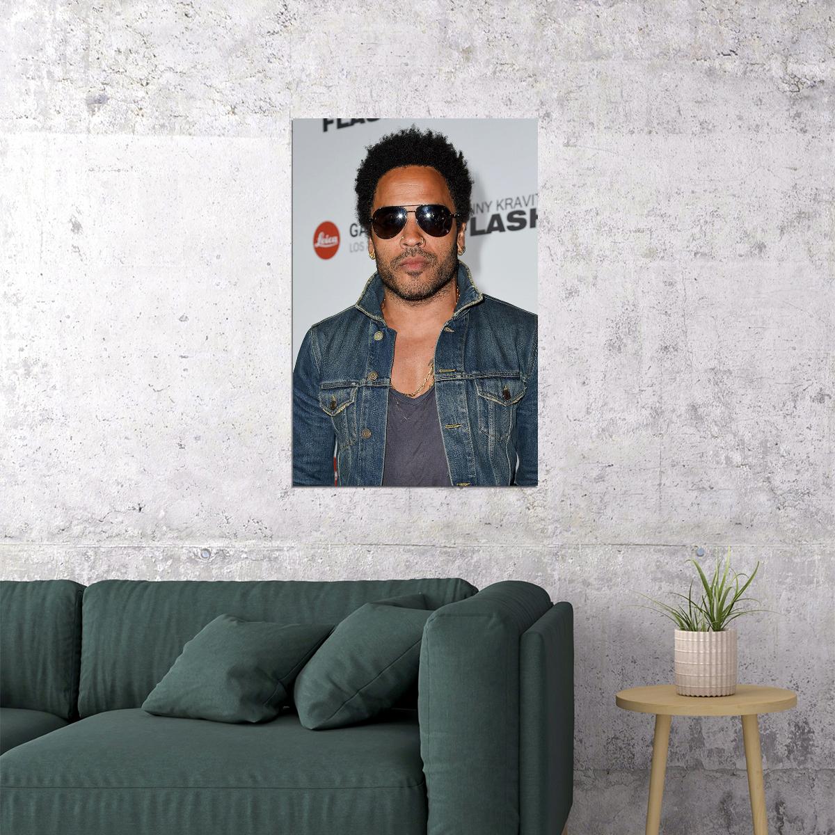 Lenny Kravitz Posed Actor Songwriter Poster Wall Art Print Home Wall Decor