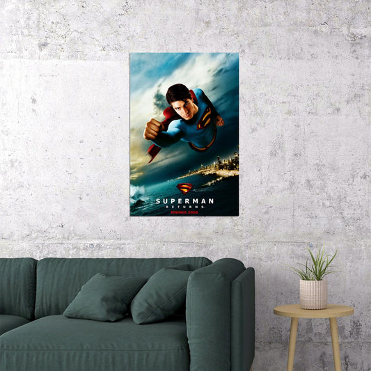 Superman Returns Movie Fantasy Science Fiction Poster Wall Art Print Home Wall Decor - xonomax