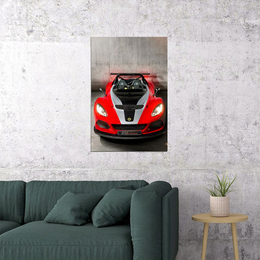 Lotus Red Cars Picture Poster Wall Art Print Home Wall Decor - xonomax